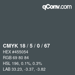 Color code: CMYK 18 / 5 / 0 / 67 | qconv.com