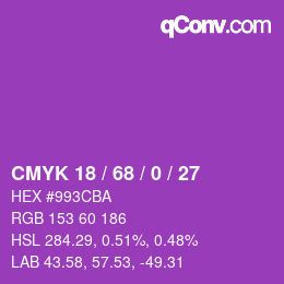 颜色代码: CMYK 18 / 68 / 0 / 27 | qconv.com