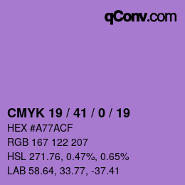 颜色代码: CMYK 19 / 41 / 0 / 19 | qconv.com