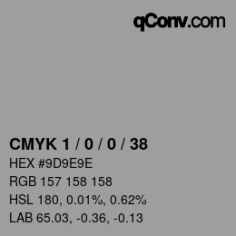 Color code: CMYK 1 / 0 / 0 / 38 | qconv.com