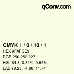 Color code: CMYK 1 / 0 / 10 / 1 | qconv.com