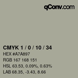 Color code: CMYK 1 / 0 / 10 / 34 | qconv.com