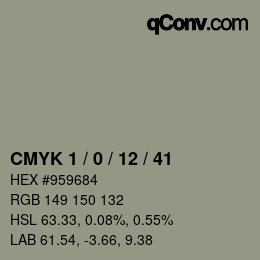 Color code: CMYK 1 / 0 / 12 / 41 | qconv.com