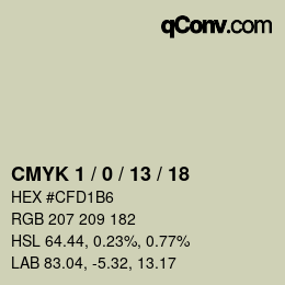 Color code: CMYK 1 / 0 / 13 / 18 | qconv.com