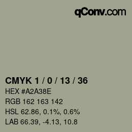 Color code: CMYK 1 / 0 / 13 / 36 | qconv.com