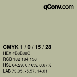 Color code: CMYK 1 / 0 / 15 / 28 | qconv.com