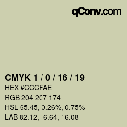 Color code: CMYK 1 / 0 / 16 / 19 | qconv.com