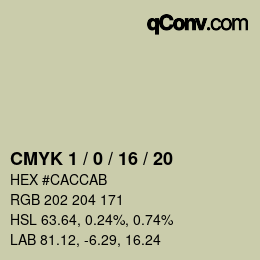 カラーコード: CMYK 1 / 0 / 16 / 20 | qconv.com