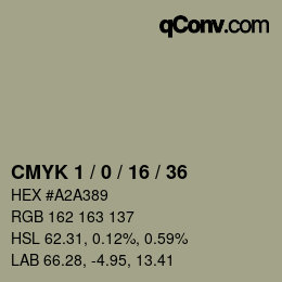 Color code: CMYK 1 / 0 / 16 / 36 | qconv.com