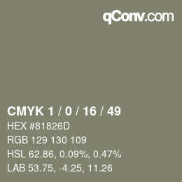 Color code: CMYK 1 / 0 / 16 / 49 | qconv.com