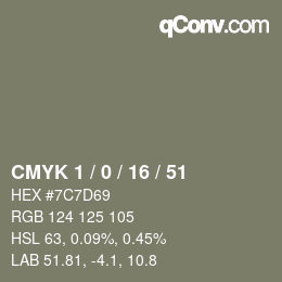 Color code: CMYK 1 / 0 / 16 / 51 | qconv.com