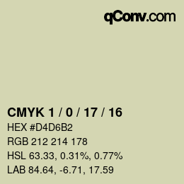 Color code: CMYK 1 / 0 / 17 / 16 | qconv.com
