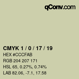 Color code: CMYK 1 / 0 / 17 / 19 | qconv.com