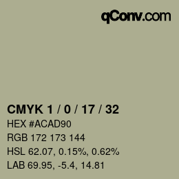 Color code: CMYK 1 / 0 / 17 / 32 | qconv.com