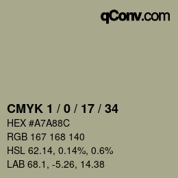 Color code: CMYK 1 / 0 / 17 / 34 | qconv.com