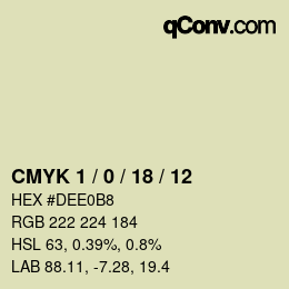 Color code: CMYK 1 / 0 / 18 / 12 | qconv.com