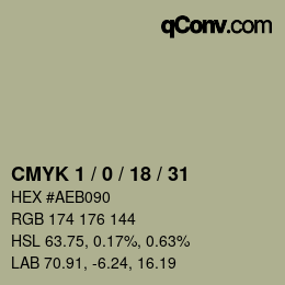 Color code: CMYK 1 / 0 / 18 / 31 | qconv.com