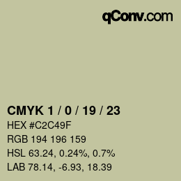 Color code: CMYK 1 / 0 / 19 / 23 | qconv.com