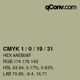 Color code: CMYK 1 / 0 / 19 / 31 | qconv.com