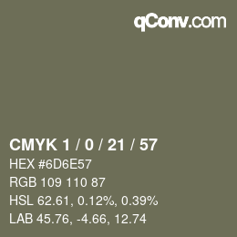 Color code: CMYK 1 / 0 / 21 / 57 | qconv.com