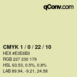 Color code: CMYK 1 / 0 / 22 / 10 | qconv.com