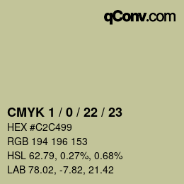 Color code: CMYK 1 / 0 / 22 / 23 | qconv.com