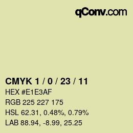 颜色代码: CMYK 1 / 0 / 23 / 11 | qconv.com