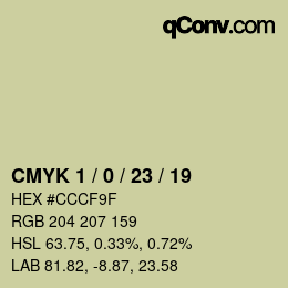 Color code: CMYK 1 / 0 / 23 / 19 | qconv.com