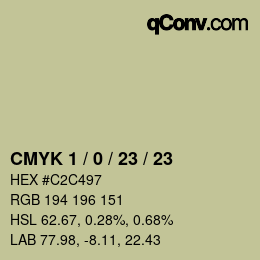 Color code: CMYK 1 / 0 / 23 / 23 | qconv.com
