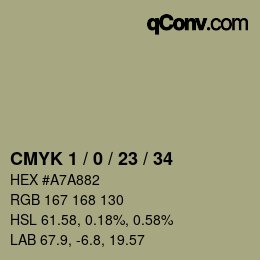 Color code: CMYK 1 / 0 / 23 / 34 | qconv.com