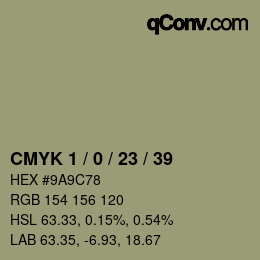 颜色代码: CMYK 1 / 0 / 23 / 39 | qconv.com