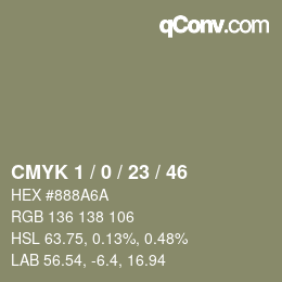 Color code: CMYK 1 / 0 / 23 / 46 | qconv.com