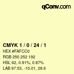 Color code: CMYK 1 / 0 / 24 / 1 | qconv.com