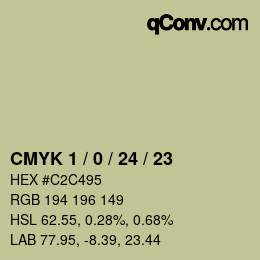 Color code: CMYK 1 / 0 / 24 / 23 | qconv.com