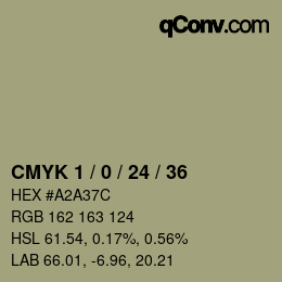 颜色代码: CMYK 1 / 0 / 24 / 36 | qconv.com