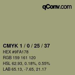 颜色代码: CMYK 1 / 0 / 25 / 37 | qconv.com