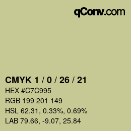 颜色代码: CMYK 1 / 0 / 26 / 21 | qconv.com