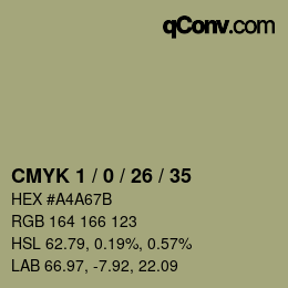 Color code: CMYK 1 / 0 / 26 / 35 | qconv.com