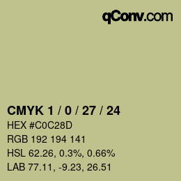 Color code: CMYK 1 / 0 / 27 / 24 | qconv.com