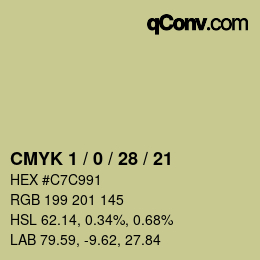 Color code: CMYK 1 / 0 / 28 / 21 | qconv.com