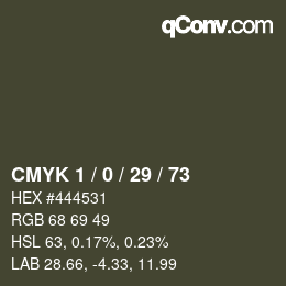 Color code: CMYK 1 / 0 / 29 / 73 | qconv.com