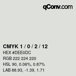 Color code: CMYK 1 / 0 / 2 / 12 | qconv.com