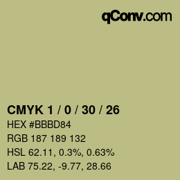 Color code: CMYK 1 / 0 / 30 / 26 | qconv.com