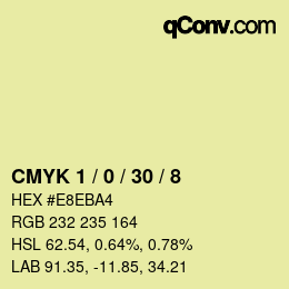 Color code: CMYK 1 / 0 / 30 / 8 | qconv.com