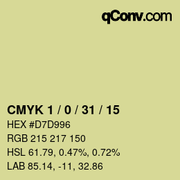 Color code: CMYK 1 / 0 / 31 / 15 | qconv.com