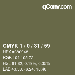 Color code: CMYK 1 / 0 / 31 / 59 | qconv.com