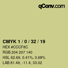 Color code: CMYK 1 / 0 / 32 / 19 | qconv.com