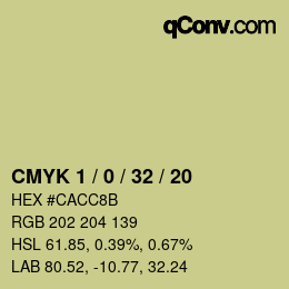 Color code: CMYK 1 / 0 / 32 / 20 | qconv.com