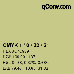 Color code: CMYK 1 / 0 / 32 / 21 | qconv.com