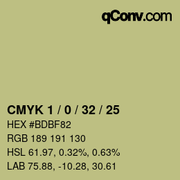 Color code: CMYK 1 / 0 / 32 / 25 | qconv.com